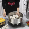 Momscook stainless steel steamer 34cm large steamer single layer double layer steamer 304 induction cooker gas universal (TL3421ST2) double layer steamer - 34cm