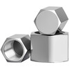 Tianzhuo Hardware 304 stainless steel external hexagonal inner thread plug cap internal thread pipe plug cap 2346 points 1/2M20*1.5 M20*1.5 with sealing gasket