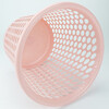 Hasdick commercial trash can in random colors (1 piece) simple and fashionable paper basket hollow trash can kitchen bathroom plastic trash can HKL-6