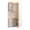 Saint-Louis solid wood corner cabinet corner cabinet corner storage cabinet floor-to-ceiling wall-integrated storage bedside corner bookcase can be customized solid wood multi-layer board style C3 left length 90*width 80*height 200