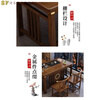 Shiyi Balcony Small Apartment Tea Table and Chair Combination New Chinese Style Solid Wood Kung Fu Tea Table Set All-in-one Home Drinking and Tea Table 1.2 Meter Tea Table + 3 Crescent Chairs