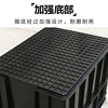 Yu Jian Future Anti-static turnover box parts box black thickened electronic material transfer box No. 05 box 380*245*100mm