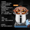 Steam pot chicken steam pot special bottom pot Yunnan Jianshui steam pot hotel commercial health purple clay soup pot household steamer 304 stainless steel compound bottom bottom pot 1 layer 1cm