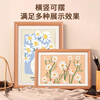 Jinlongxing solid wood photo frame A4 beech color table hanging wall family portrait calligraphy and painting frame mounting business license original frame certificate frame