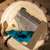 Lu Ru Ru Ru thumb piano kalimba 21-tone arc handguard type finger piano kalimba resin model beech wood