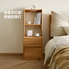 Quanyou Home Solid Wood Bedside Table Bookshelf Bedroom Bedside Cabinet Storage Cabinet Modern Simple Cabinet Home Storage Cabinet