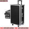 Aoyanlai wheeled aluminum alloy tool box flight case large multi-functional trolley case hardware equipment instrument transport aluminum box 65x40x25 black trolley case with partitions filled with cotton