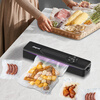 Dapai German vacuum sealing machine bacon small vacuum packaging machine food fully automatic vacuum machine wet and dry commercial vacuum fresh-keeping packaging machine DS1500 black (free vacuum bag with order)