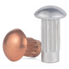 Jinggong aluminum sign rivets copper nameplate rivets trademark rivets solid knurled rivets twill aluminum rivets GB827 copper 2*4 100 pieces