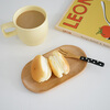 Wilkie wooden tray solid wood wooden tea tray wooden tray fruit tray breakfast tea tray wooden snack tray coffee saucer coffee oval tray 10*18cm