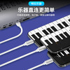 Aprilbuy is suitable for The ONE Yamaha Casio Roland Mohsen Xinyun One Pearl River Electronic Organ Electric Piano Data Cable Electric Drum MIDI Keyboard Mobile Phone Internal Recording Cable 1.5 Meter Three-in-One Apple TypeC Android TOM Cable