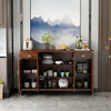 Yanmuzhi (YANMUZHI) new Chinese style sideboard living room wine cabinet integrated wall-mounted home kitchen large capacity storage cabinet multi-functional tea cabinet B108-80 sideboard