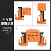 MNZe jack 5T claw jack, pressure hand lifting tool, hydraulic hoisting machine low jack, reinforced type - top 5 tons claw 2.5 tons
