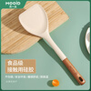 Wooden mooid silicone spatula, high temperature resistant spatula, non-stick frying pan, frying pan, cooking spatula