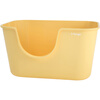 Mango pet large butter cat litter box extra large anti-splash cat toilet cat cat litter box cat poop large open cat litter box Mango yellow single basin