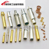 Customized processing of copper pin jacks, aviation connector plugs, male and female copper pins, water solid gold-plated ling, 0.6 slotted male and female pins, 10 in total
