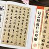 Ink dot copybook, calligraphy brush calligraphy, Zhao Mengfu's before and after Chibi Fu of Luo Shen, high-definition enlarged comparison version of classic stele calligraphy from past dynasties, simplified marginalia, running script calligraphy on stele calligraphy