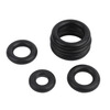 Creaby rubber seal O-ring O-shaped rubber ring nitrile oil seal seal waterproof oil-resistant wear-resistant black gasket collection M6x1 (100 pieces)
