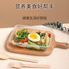 Faxilong disposable plastic lunch box 1000 type * 20 sets with lid lunch box crisper thickened large capacity microwaveable