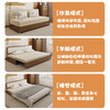 Senna Spring Chinese-style solid wood folding sofa bed all-in-one dual-purpose living room small apartment multi-functional sitting and sleeping single sofa folding bed coconut palm model 185cm*198cm