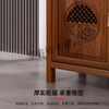 Ruichengtang sideboard solid wood tea cabinet new Chinese style living room wall storage cabinet wine cabinet kitchen tableware cabinet integrated cabinet light walnut 120*35*85