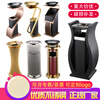 Stainless steel hotel lobby trash can vertical elevator entrance hotel commercial classification outdoor ashtray basin with lid S-shaped stainless steel color with black and white root glass basin