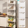 Added kitchen rack floor-standing multi-layer storage rack vegetable trolley multi-functional fruit and vegetable basket storage rack