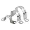 Jinchao 304/201 stainless steel pipe clamp riding pipe bracket pipe buckle throat hoop water pipe clamp U-shaped pipe clamp hoop M25 (6 points) 10 pieces