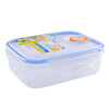 Ximing lunch box office worker microwave heated lunch box student plastic lunch box fresh-keeping canteen sealed compartment with lid medium blue (1000ml)