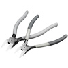 鰰Fukuoka Tools electronic water mouth pliers scissors model plastic industrial grade oblique mouth shears oblique mouth pliers sharp 5 inches