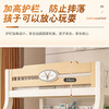 LAIKEXUAN double-layer solid wood children's bed and lower bed, high and low bed, double bed, ladder style, upper bunk 130, lower bunk 150cm