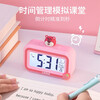 Disney alarm clock for students, special wake-up tool for children, alarm clock timer, temperature display, cute alarm clock battery model, Strawberry Bear