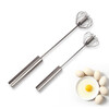 Rexton metal handle manual egg beater kitchen egg stirring rod batter cream mixer baking tool 6-inch steel handle egg beater