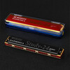SUZUKI Japanese Suzuki Study 24-hole polyphonic harmonica professional playing beginner male, female, adult, student and child black polyphonic + beginner gift pack C key common key - recommended for beginners