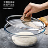 VETROAMANO and basin glass basin non-stick kneading basin home kitchen baking leavened dough live dough whipped cream egg bowl single extra large 29.5cm + glass lid