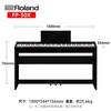 Roland Electric Piano FP30X Heavy Hammer Portable Electronic Piano for Adults and Children Beginners Entry-level Smart Grade Examination Piano FP30X Black + Original Wooden Frame + Three Pedal + Accessories