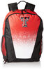 Fukou NCAA University Logo Gradient Print High School Student Backpack Canvas Waterproof Texas Tech Red Raiders One Size