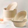 Jiamo sugarcane pulp paper plate and paper bowl disposable tableware waterproof and oil-proof natural color degradable paper bowl 500ml-30 pieces