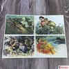 Ready stock: Reconnaissance of Crossing the River, Mr. Gu Bingxin’s 100th Birthday Commemorative Edition, Comic Book, 32nd Edition, Tianjin People’s Fine Arts Publishing House, Silk Edition, 6-person Cover, 1956