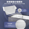Haier Freezer Air-cooled Frost-free Quick-frozen Color Crystal Tempered Glass Horizontal Household Freezer Refrigerator Freezer Ultra-low Temperature Freezer Air-cooled Frost-free Color-200WGHEB1 200L