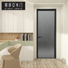 Sophia Door Customized Bedroom Door Kitchen Sliding Door Living Room Partition Entry Light Luxury Minimalist Aluminum Frame Glass Door Standard (Agate Gray) Yuan/