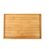 Green apple tea tray household rectangular saucer tea table wine glass tray solid wood tray simple tea set bamboo tray