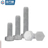 Guwanji Grade 8.8 hot-dip galvanized external hexagonal screws high-strength external hexagonal bolts iron tower hot-dip galvanized screw screws M16x55 5 pieces