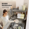 Shuaishi kitchen dish rack countertop dish drain storage rack chopstick tube knife holder storage box utensils collection