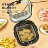 Kangzhiban Electric Fryer Household Fryer with Filter Fully Automatic Constant Temperature Storage Fryer Special for Fried Skewers Tempura Pot Intelligent Temperature Control Integrated Fry Basket/Random Color 27cm