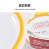 LOCK&LOCK heat-resistant glass crisper, microwave lunch box, lunch box for office workers, fruit meal crisper bowl three-piece set