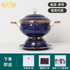 Touchmiss (touchmiss) cloisonné single small hot pot household one person one pot copper alcohol hot pot club hotel special copper hot pot red bottom-royal belt 16.5cm
