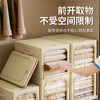 Bonnymeijia fabric storage box extended wardrobe clothes thin quilt foldable storage box 35L 45*30*23