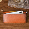 Orpheus Original Retro Clutch Handmade Long Clip Long Women's Wallet Genuine Leather New Cowhide Wallet Women's Mobile Phone Bag Women Brown