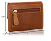 Timberland Timberland Women's Leather RFID Small Index Snap Wallet Wallet Cognac (Buff) one size
